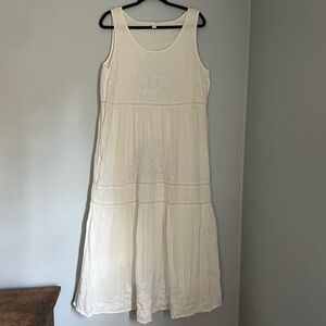 J. Jill Embroidered Summer Dress